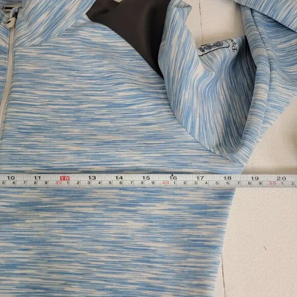 Footjoy FJ Womens Blue Performance Full Zip Golf Jacket Size Small Active Sporty - Picture 7 of 13